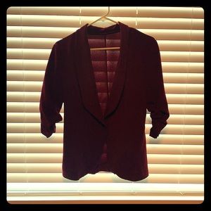 Burgundy blazer